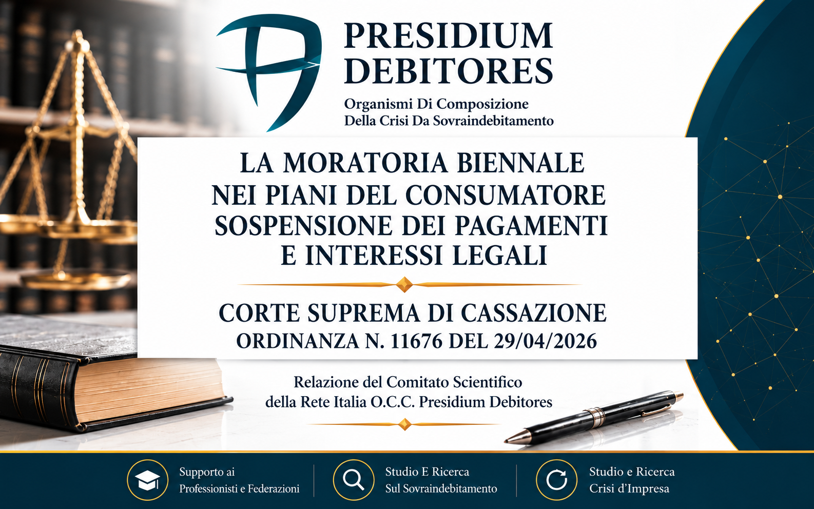 Chiarimenti operativi sulla moratoria biennale nei piani del consumatore - Corte di Cassazione, con ordinanza n. 11676 del 29 aprile 2026