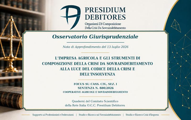 Impresa agricola e sovraindebitamento: quali strumenti offre il Codice della crisi?