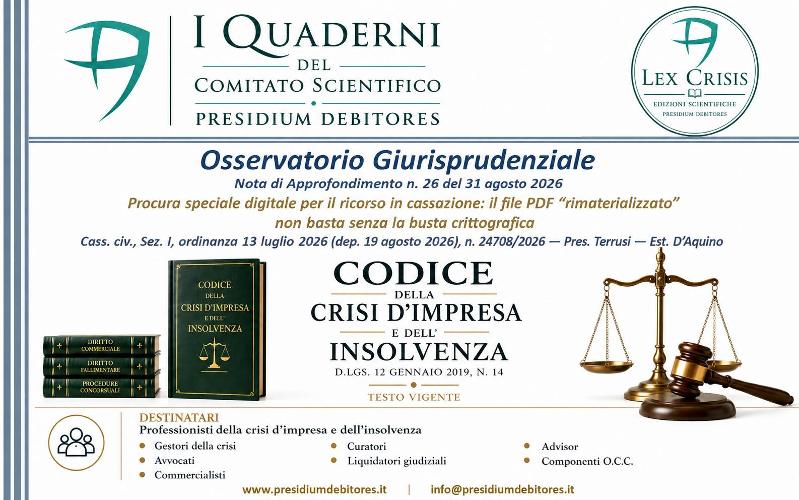 *Procura speciale digitale in Cassazione: il PDF non basta